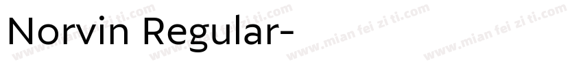 Norvin Regular字体转换